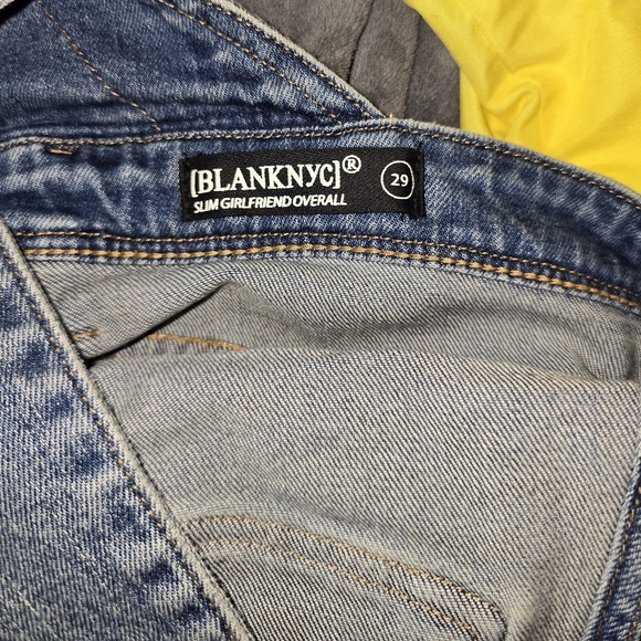 Blank NYC Light Blue Denim Overalls - Picture 5 of 5